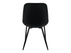 Lote de 6 sillas de comedor sillas de salón silla de cocina terciopelo negro
