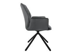 Lote de 4 sillas de comedor giratorias silla de comedor sillón de terciopelo giratorio 180