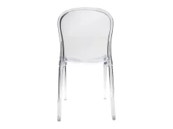 Lote de 2 sillas diseño transparente policarbonato THALYSSE