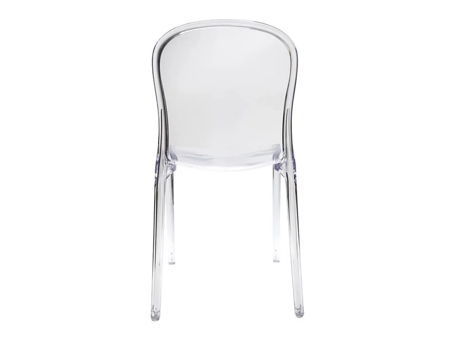 Lote de 2 sillas diseño transparente policarbonato THALYSSE