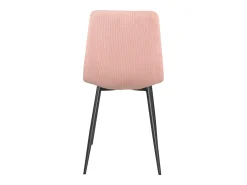 Lote de 4 sillas diseño Yam – Tejido a rayas rosa