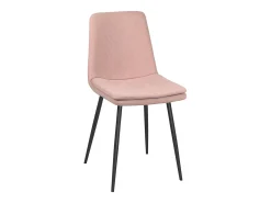 Lote de 4 sillas diseño Yam – Tejido a rayas rosa