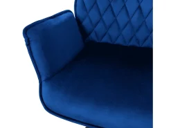 Lote de 6 sillas giratorias silla de comedor sillón de comedor sillón de terciopelo giratorio 180