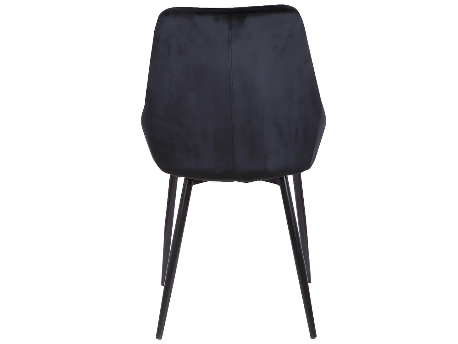 Lote de 6 sillas MASURIE - Terciopelo - Color: Negro