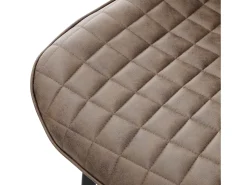 Lote de 6 sillas Sillas de comedor Silla de cocina Sillas de salón PU imitación piel marrón