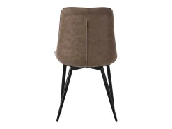 Lote de 6 sillas Sillas de comedor Silla de cocina Sillas de salón PU imitación piel marrón