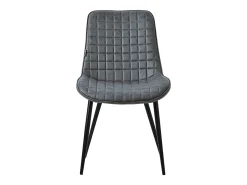 Lote de 4 sillas sillas de comedor sillas de cocina sillas de salón PU imitación piel antracita