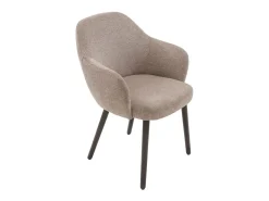 Lote de 6 sillones bridge de tela gris L51 cm - ERNEST