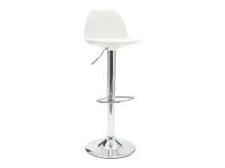 Lote de 2 taburetes de diseño blancos STEEVY