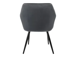 Lote 6x sillas de comedor tapizadas en terciopelo antracita sillones de salón