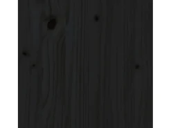 Ølva Taburetes altos 2 uds madera maciza de pino negro 40x40x78 cm