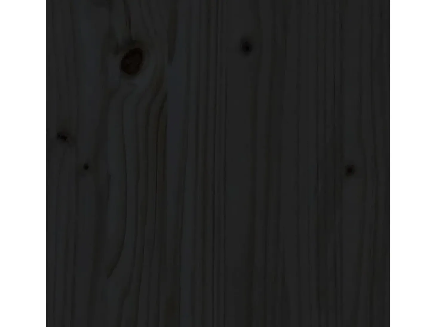 Ølva Taburetes altos 2 uds madera maciza de pino negro 40x40x78 cm