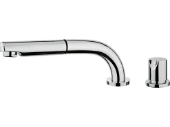 Magic Grifo mezclador fregadero cromado abatible extraíble 2 orificios 'especial ventana Essebagno