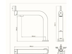 Magic mezclador para fregadero gris metalizado Essebagno