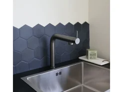 Magic mezclador para fregadero gris metalizado Essebagno