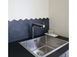 Magic mezclador para fregadero gris metalizado Essebagno