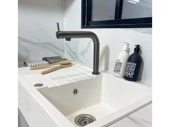 Magic mezclador para fregadero gris metalizado Essebagno