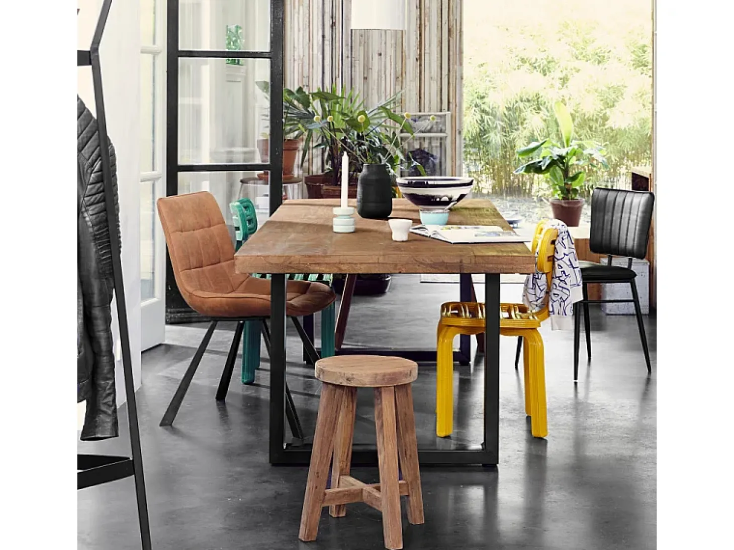MANAUS-Mesa de comedor 10 personas 240 cm en madera maciza