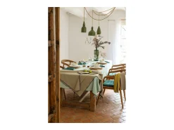 Mantel reciclado Grace Camello 140 x 140 cm