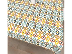 Mantel rectangular estampado antimanchas 140x200 cm OURANOS, por Soleil d'Ocre