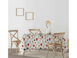 Mantel resinado antimanchas Merry Christmas 13 140x140 cm