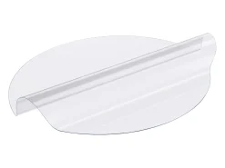 Mantel Transparente SucceBuy Protector de Mesa de PVC de 106 cm, Almohadilla de Escritorio Redonda de Plástico Transparente, 2 mm de Grosor