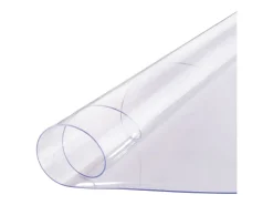 Mantel Transparente SucceBuy Protector de Mesa de PVC de 106 cm, Almohadilla de Escritorio Redonda de Plástico Transparente, 2 mm de Grosor