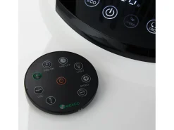 MEACO MeacoFan 1056: ventilador para dormitorio y salón, ultra silencioso, oscilación 360°, 12 velocidades, control remoto, bajo consumo, blanco