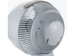MEACO MeacoFan 1056: ventilador para dormitorio y salón, ultra silencioso, oscilación 360°, 12 velocidades, control remoto, bajo consumo, blanco