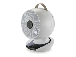 MEACO MeacoFan 1056: ventilador para dormitorio y salón, ultra silencioso, oscilación 360°, 12 velocidades, control remoto, bajo consumo, blanco