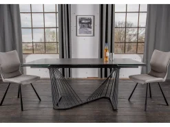 Mesa - Negro Cristal - 180 x 90 cm - ELOISE
