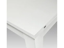 Mesa abatible 90×90-180×90 cm acabado fresno blanco - LIPARI