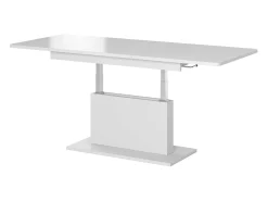 Mesa ALLAN blanca extensible y regulable en altura