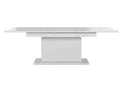 Mesa ALLAN blanca extensible y regulable en altura