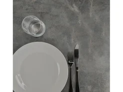 Mesa alta 60 x 60 cm - modelo Milan piedra metalizada