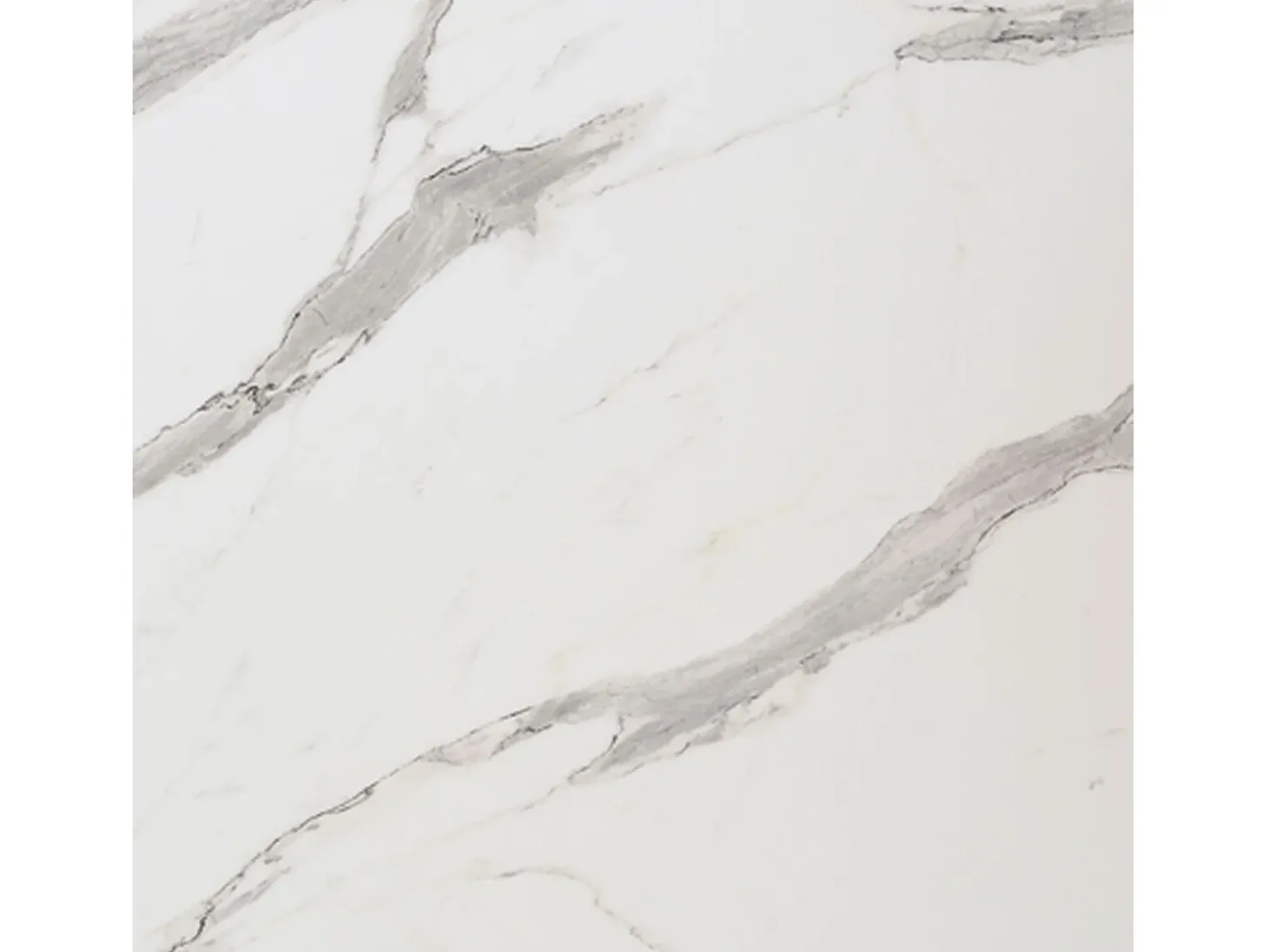 Mesa alta 70 x 70 cm - Modelo redonda de mármol blanco con cantos de latón