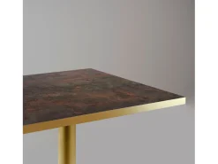 Mesa alta 60 x 60 cm Rome bistro óxido