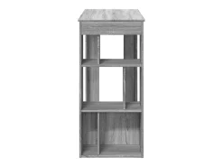 Mesa alta bar con estantes gris Sonoma 102x50x103,5 cm