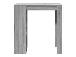 Mesa alta bar con estantes gris Sonoma 102x50x103,5 cm