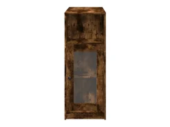 Mesa alta bar con estantes roble ahumado 101x40x103,5 cm