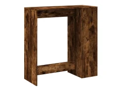Mesa alta bar con estantes roble ahumado 101x40x103,5 cm