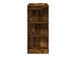 Mesa alta bar con estantes roble ahumado 95x47x103,5 cm