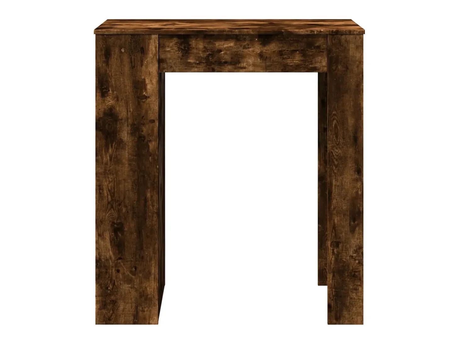 Mesa alta bar con estantes roble ahumado 95x47x103,5 cm