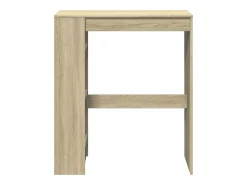 Mesa alta bar con estantes madera roble Sonoma 90x40x103,5 cm