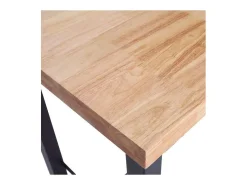 Mesa Alta Bar loft roble nordish/negro, 100 cm(alto)120 cm(ancho)70 cm(largo)