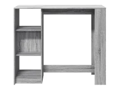 Mesa alta con estante gris Sonoma 124x46x103,5 cm