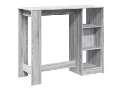 Mesa alta con estante gris Sonoma 124x46x103,5 cm