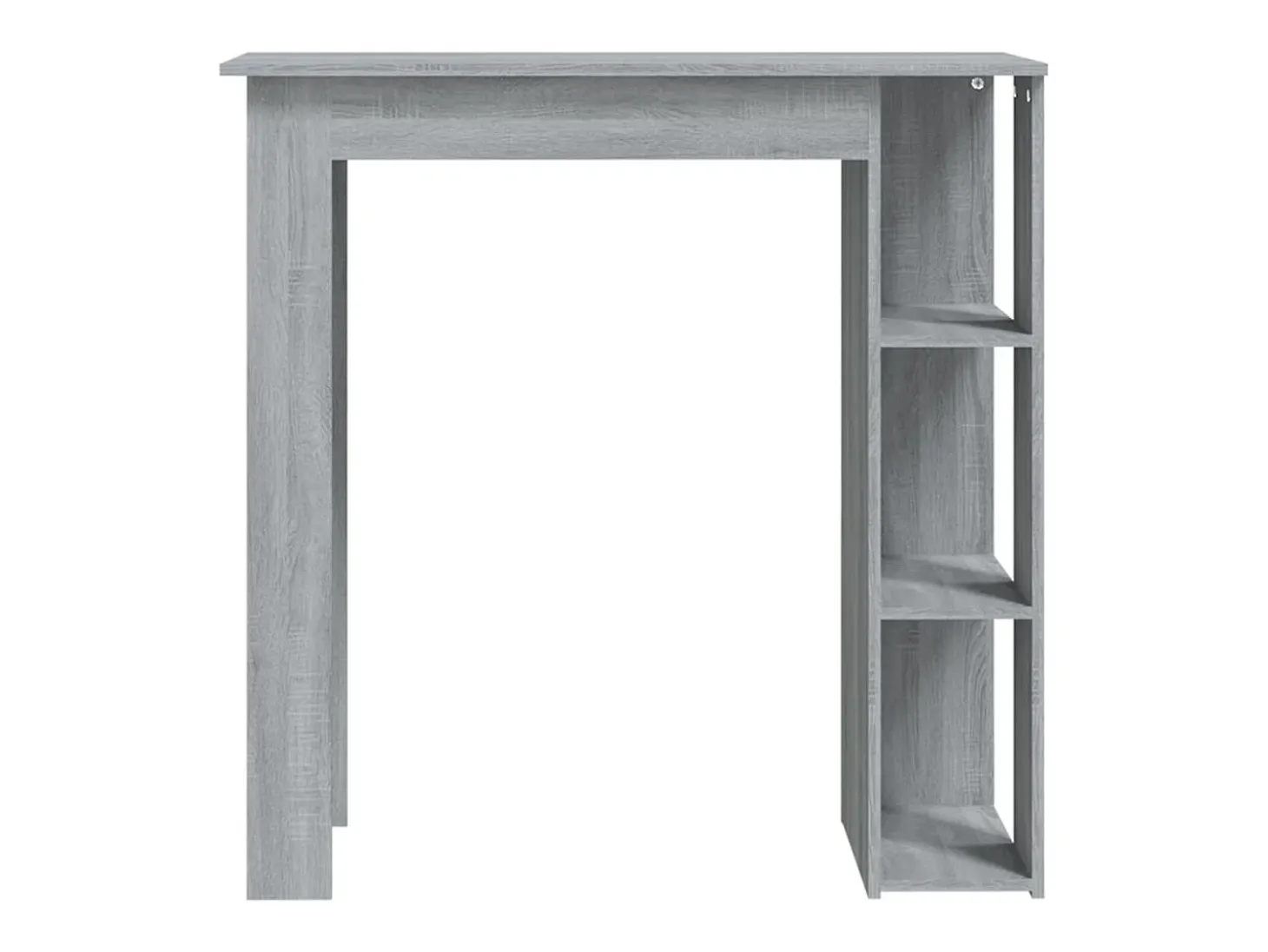 Mesa alta con estante gris Sonoma 102x50x103,5 cm