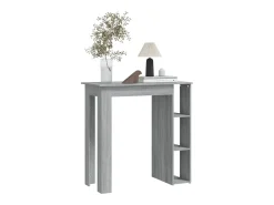 Mesa alta con estante gris Sonoma 102x50x103,5 cm