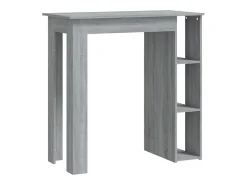 Mesa alta con estante gris Sonoma 102x50x103,5 cm